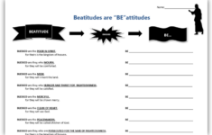 Free Printable Beatitude Fill In Worksheet For 4th And 5th Grade