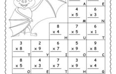 Free Printable Halloween Multiplication Worksheet Halloween Math
