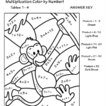 Free Printable Math Multiplication Coloring Worksheets FREE PRINTABLE