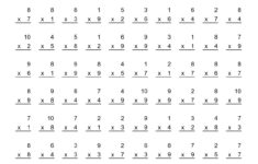 Free Printable Multiplication Fact Sheets Free Printable