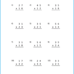Free Printable Multiplication Worksheet For Grade 3 PDF