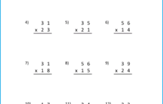 Free Printable Multiplication Worksheet For Grade 3 PDF
