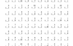 Free Printable Multiplication Worksheets 100 Problems Free Printable