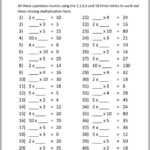 Free Printable Multiplication Worksheets For Grade 3 PDF