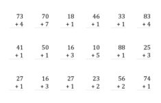 Free Two Digits Math Worksheets Activity Shelter