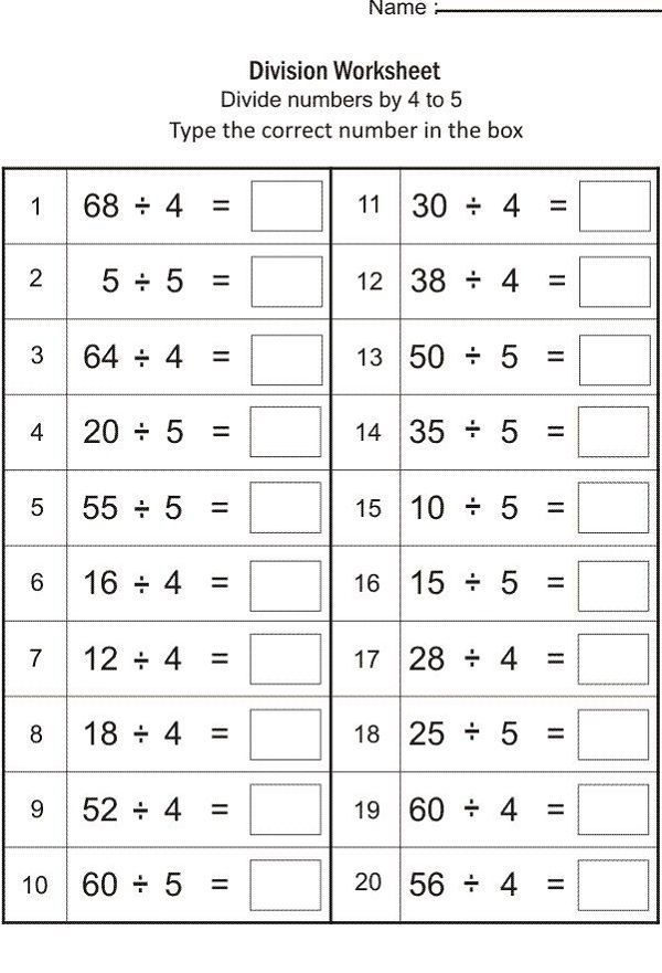 Fun Math Worksheets Division Free Printable Math Worksheets Division 