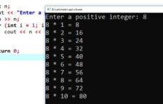 Generate Multiplication Table Of A Given Number In C Programming
