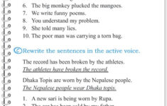 Grade 5 Grammar Lesson 12 Voice Active And Passive Grammar Lessons