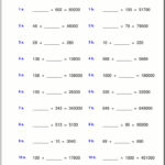 Grade 5 Multiplication Worksheets Multiplication Worksheets Math