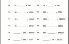 Grade 5 Multiplication Worksheets Multiplication Worksheets Math