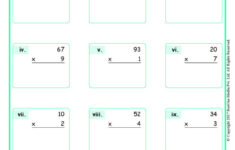 Grade 6 Multiplication Worksheets www grade1to6