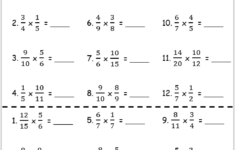Grade 6 Multiplying Fractions Worksheets Free Worksheets Printables