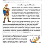 HERCULES English Reading Reading Comprehension Activities Reading