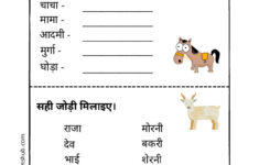 Hindi Grammar Worksheets For Class 1 Creativeworksheetshub