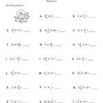 How To Multiply Mixed Numbers By Mixed Numbers Worksheets 99Worksheets