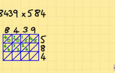 Lattice Multiplication 3 Digits Times 4 Digits YouTube