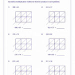 Lattice Multiplication Worksheets 4th Grade Lattice Multiplication