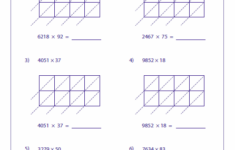 Lattice Multiplication Worksheets And Grids