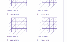 Lattice Multiplication Worksheets And Grids