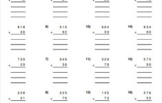 Long Multiplication Worksheets Multiplication Maths Worksheets For