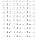 Mad Minute Math Multiplication Worksheets Multiplication Worksheets