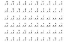 Mad Minute Math Multiplication Worksheets Multiplication Worksheets