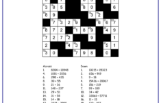 Math Crossword Puzzle Maker Free Printable Worksheets