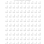 Math Drills Multiplication Fill Online Printable Fillable Blank
