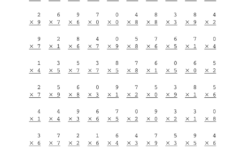 Math Drills Multiplication Fill Online Printable Fillable Blank