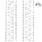 Math Worksheets For Grade 4 Multiplication And Division Division