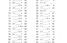 Math Worksheets For Grade 4 Multiplication And Division Division