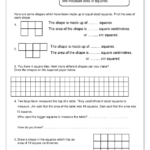 Measuring Area By Counting Squares 1 Measuring And Time Worksheets