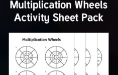 Mixed 2 5 And 10 Times Table Multiplication Wheels Worksheet Pack