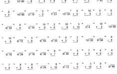 Mixed Division Multiplication Facts Practice
