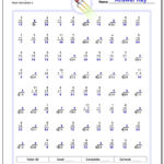 Mixed Multiplication And Division Worksheets 3rd Grade Times Tables