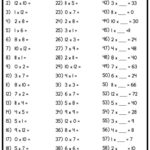 Mixed Multiplication Times Table Worksheets Four Free Worksheets