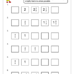 Mixed Number Sequences Fraction And Decimal Worksheets For Year 4