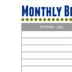 Monthly Bill Payment Log Printable Pdf Download