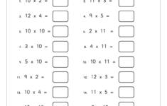 More Multiplying By 2 3 4 5 And 10 up To 12 Multiplication Maths