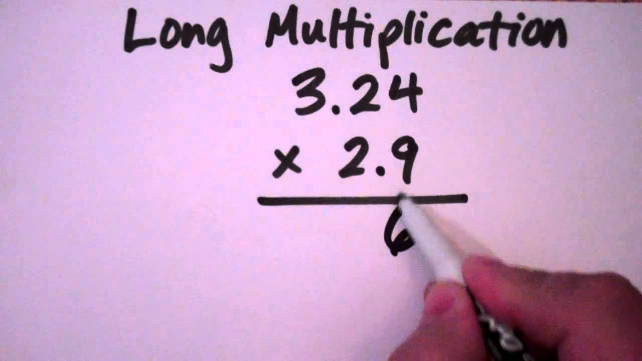 Mr Premus Math Refresher How To Do Long Multiplication With Decimals 