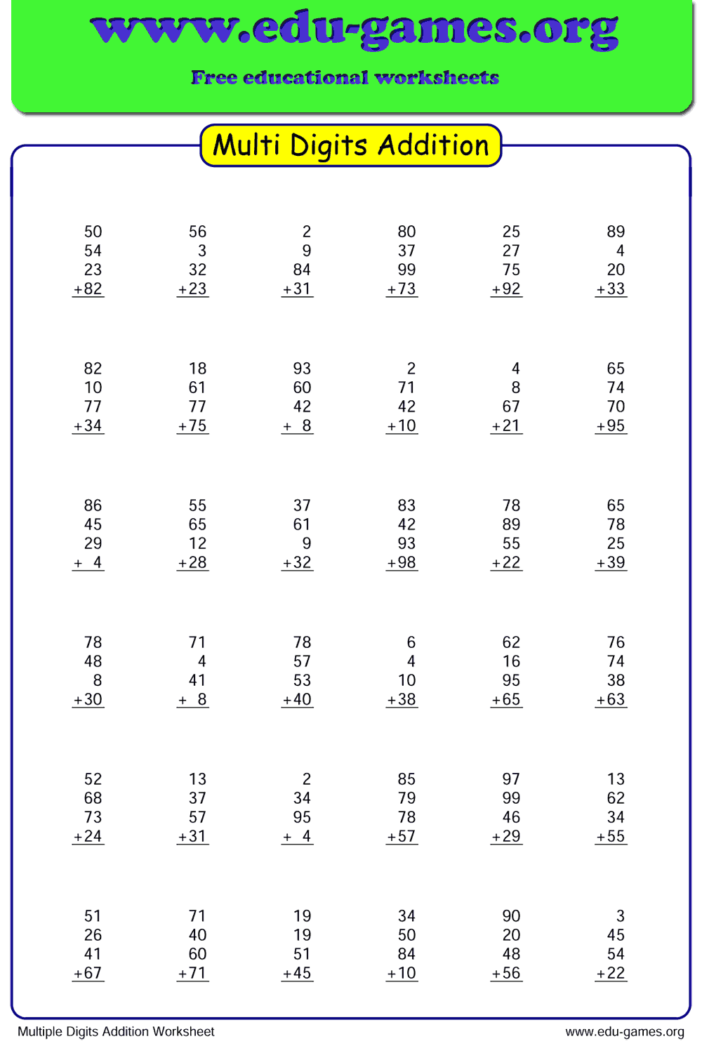 Multiplication Sheet Worksheet Multiplication Worksheets