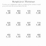 Multiple Digit Multiplication Worksheets Kids Learning Station Math