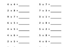 Multiplication 1 Minute Drill H 10 Math Worksheets With Etsy In 2021