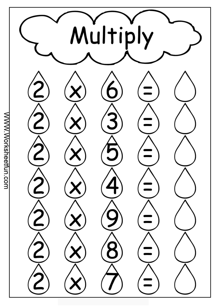 Multiplication Free Printable Worksheets