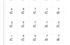 Multiplication 7 Printable Printable Multiplication Worksheets