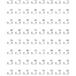 Multiplication A Multiplication Worksheet