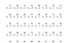Multiplication A Multiplication Worksheet