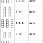 Multiplication Add And Multiply Repeated Addition Two Worksheets