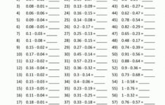 Multiplication And Division Of Decimals Worksheets Grade 5 Times
