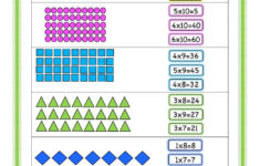 Multiplication arrays Interactive Worksheet